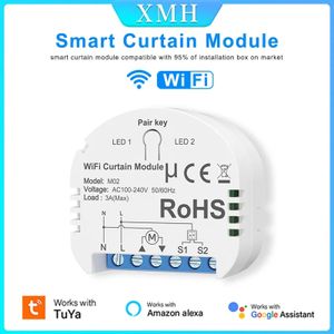 MOES Interrupteur Module Volet Roulant Connecté, Commutateur Rideau Stores  WiFi, Compatible avec Alexa Google Home Smart Life Tuya pour Commande