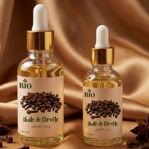 Bio Lot Huile de Girofle 50 ml + Huile de Girofle 30 ml rituel beauté