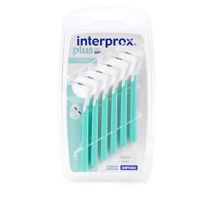Interprox Brossettes Interdentaires - Taille Micro (0.56mm) & Angle 90° - Nettoyage Précis des Espaces Interdentaires - Pack de 6 Unités