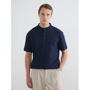Lc Waikiki Grandad Collar Patterned Men's T-Shirt