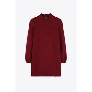 Marwa فستان قصير فضي عنابي