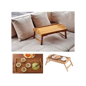 صينية إفطار خشبية قابلة للطي