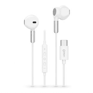 Écouteurs Filaire USB Type-C avec Microphone Intégré – Son Stéréo HD – Commande de Volume – Appels Mains Libres – Confort Ergonomique – Compatibles Smartphones USB-C