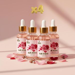 Bio Pack x4 Huile de Rose 50 ml Hydratation Visage