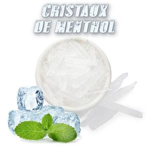 CRISTAUX DE MENTHOL - CRISTAL MENTHE GLACIALE كريستال المنثول الفليو 100%  طبيعي