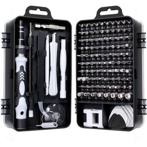 Kit Multifonction 115 en 1 – Tournevis de Précision pour Bricolage et Réparation Électronique