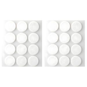 Feutre Adhésif - Protection Meubles - Anti-rayures - Blanc 22mm - Lot de 2