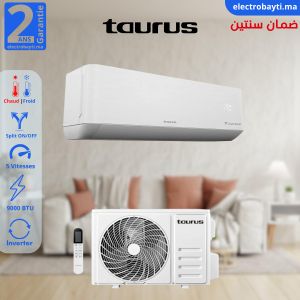 Taurus Climatiseur Inverter Split - 9000BTU - 5 Vitesses - Avec Télécommande