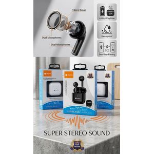 Deep Bass écouteurs sans fil Deepbass TWS-X5 Bluetooth "Extra Bass" avec fonction stéréo amplifié.