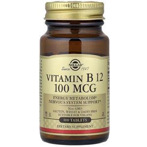 Solgar Solgar, Vitamin B12, 100 mcg, 100 Tablets