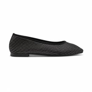 Asel Eclypse - Ballerines Femme - Textile Tressé Noir