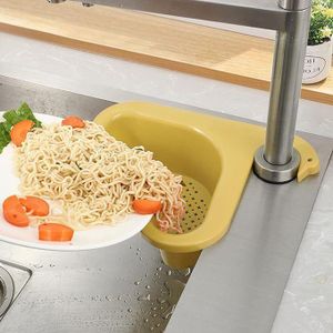 Lot de 2 passoires triangulaires pour évier de cuisine, facile à enlever,s'adapte à tous les éviers