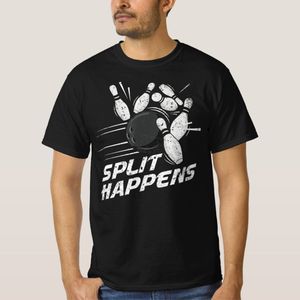 Funny Distressed Split Happens Bowling Team Gift T-Shirt unique design - t shirt tres bon qualite