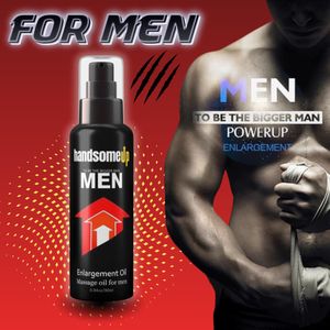 Men'S MASSAGE OIL HandsomeUp Extra Fort- زيت للاستخدام الخارجي للمنطقة الحميمة للرجل 30 مل، زيت طويل الأمد للرجال، بأعلى فاعلية، قذف سريع