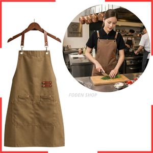 Tablier de cuisine professionnel unisexes imperméable et résistant à l'huile pour la cuisine,Tablier de chef pour serveur de restaurant de cuisine d'hôtel