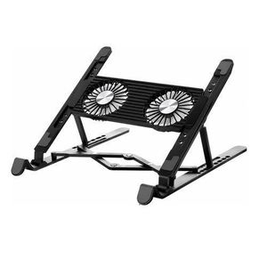 Support Refroidisseur pour Ordinateur Portable Réglable avec Double Ventilateur USB – Support PC Portable Ergonomique Pliable et Ventilé