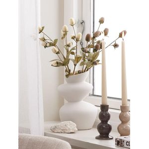 Pack de 2 Fleurs Artificielles Décoratives Assorties H69cm Polyester PE Acier Intérieur Durable Élégant