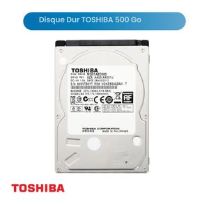 Toshiba Disque Dur HDD 500 Go/Gb Slim pour pc portable SATA 2.5 "