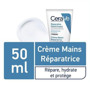 Cerave Crème Réparatrice Mains Sèches et Abîmées 50ml
