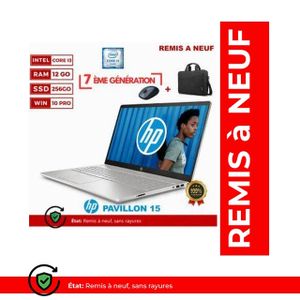 Hp حاسوب محمول Probook 650 كور i3 G3- الجيل السابع- 256 جيجابايت SSD- 8 جيجابايت رام - شاشة 15.6 بوصة- ضمان 6 أشهر - مجدد - AZERTY