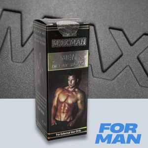 SUPER MAX FOR MAN NOIR Spray puissant pour pénis de 60 minutes pour les hommes pour retarder les rapports sexuels, utilisation topique pour prévenir l'éjaculation prématurée, 45 ml