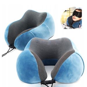 Oreiller Cervical en Forme de U Oreiller de Voyage en Mousse Mémoire de Luxe Léger et Doux pour Support de Cou