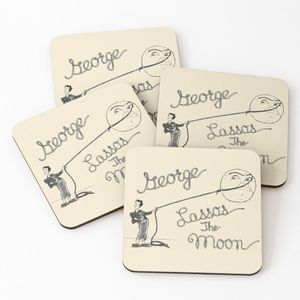 4 Dessous de Verre George Lassos La Lune ! sous tasse unique 