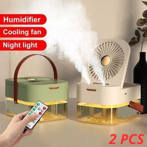 Humidificateur Ventilateur et Pulvérisation Portable Refroidisseur d'Air USB 2 PCS