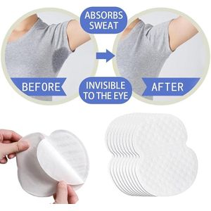 عبوة من 10 وسادات ماصة مضادة للتعرق تحت الإبط، وسادات ذاتية اللصق
