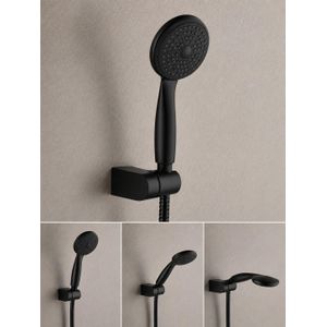 Ferri Pomme de douche  avec flexible et support réglable 360° pour salle de bain pommeau de douche