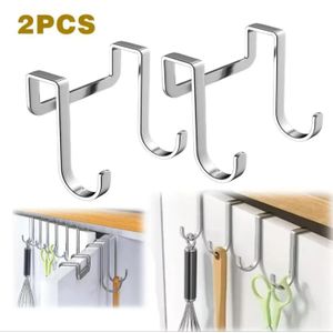 Pack 2 Crochets porte-serviettes pour la maison, sans perçage 