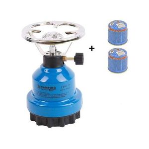 Cuisinière a gaz de camping en plein air en plus 2 cartouches gaz, haut qualité