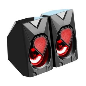 Jedel Enceintes Multimédia USB Compactes pour PC et Ordinateur Portable