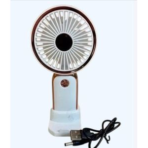 Mini ventilateur avec support de téléphone portable, rechargeable USB