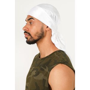 Durag Blanc pour Homme - Style Hiphop et Protection Capillaire