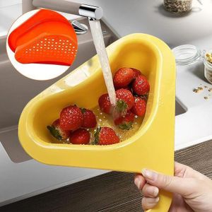 Lot de 2 passoires triangulaires pour évier de cuisine, facile à enlever,s'adapte à tous les éviers