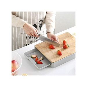 plaque de coupe détachable stockage planche à tirer tiroir-Planche à découper