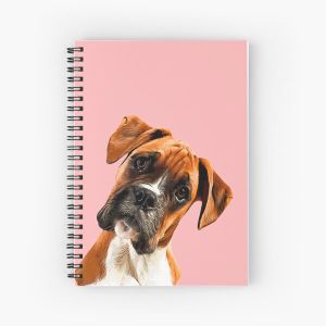 Boxer A Beautiful Boxer Head Tilt Spiral Notebook Bloc note