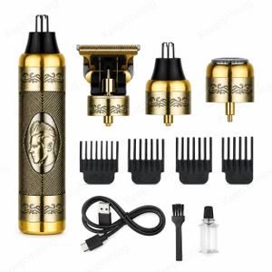 Tondeuse Électrique Multifonction Rasoir Électrique 3-en-1 Rechargeable pour Cheveux, Barbe, Nez/Oreilles pour homme et femme