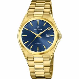 Festina Dore - Cadran bleu  - F205554 - Tout en acier inoxydable avec dateur - 