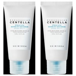 SKIN1004 Lot de 2 - Sérum Solaire Hyalu-Cica Centella - Protection SPF50 PA++++ - Hydratant Léger - 15ml