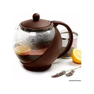 Théière en Verre, Cafetière 750ml avec Filtre en INOX