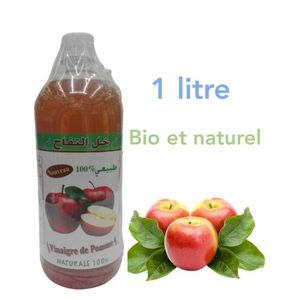 Sweet Sunnah Vinaigre de cidre de pomme  100%  Bio et naturel sans alcool / 1 litre