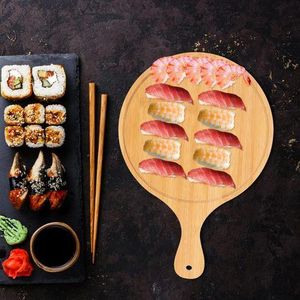 Planche à Pizza Polyvalente en Bambou 38x26 cm – Idéale pour Gâteaux et Desserts