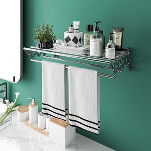 Séchoir Mural Extensible pour Linge et Serviettes 60 cm