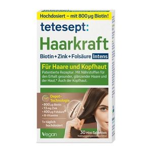 Tetesept Mini-comprimés Hair Kraft Intense, 30 unités, 8,53 g