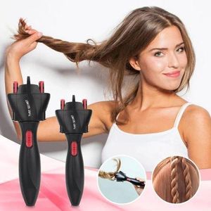 Gaufrer Fers à Friser Automatique Machine à Tresser Pour Cheveux,Outil Coiffure