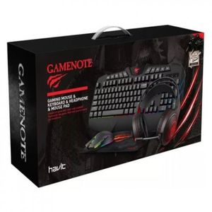 TRENDSONIC Pack Gamer Clavier - Souris - Casque Micro - Tapis