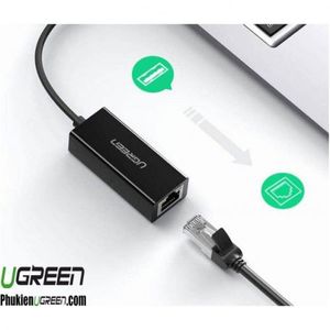 Adaptateur Ugreen Aliminium USB 3.0 vers RJ45 Ethernet gigabit (50922) prix  Maroc