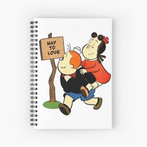 Lulu and toby way to love Spiral Notebook Bloc note